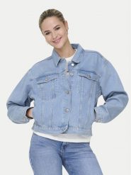 ONLY Kurtka jeansowa Harper 15363548 Niebieski Regular Fit. Niebieskie kurtki damskie ONLY, m, bez wzorów, z bawełny, bez kaptura. Za 229.99 zł.