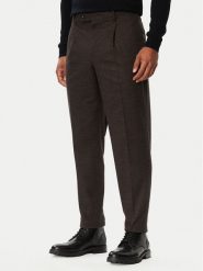 Tommy Hilfiger Chinosy MW0MW45057 Brązowy ciemny Regular Fit. Brązowe eleganckie spodnie męskie Tommy Hilfiger, bez wzorów, z bawełny. Za 569.99 zł.