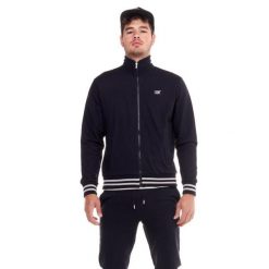 Męski dres ze stójką i zamkiem Welcome Back. Czarne komplety dresowe męskie LEONE 1947 APPAREL, m, bez wzorów, z dresówki. Za 147.31 zł.