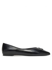 Eva Minge Baleriny LEILA-SLT14086-1 Czarny. Czarne balerinki damskie Eva Minge, bez wzorów, ze skóry, bez obcasa, bez zapięcia. Za 399.99 zł.