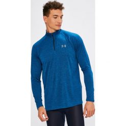 Under Armour - Bluza UA Tech Zip-Blk. Niebieskie bluzy męskie Under Armour, m, bez wzorów, z dzianiny, bez kaptura. W wyprzedaży za 119.90 zł.