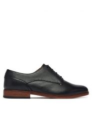 Tommy Hilfiger Półbuty Hilfiger Leather Dress Shoe FM0FM05777 Czarny. Czarne buty wizytowe męskie Tommy Hilfiger, bez wzorów, ze skóry, bez obcasa, bez zapięcia. Za 649.99 zł.
