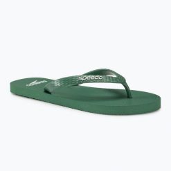 Klapki męskie Speedo Flip Flop. Zielone klapki męskie Speedo, bez wzorów, bez zapięcia. Za 62.99 zł.