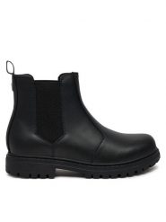 Guess Sztyblety Sidney Beatles FMFSBE SUE15 Czarny. Czarne botki męskie Guess, z aplikacjami, ze skóry, bez obcasa, bez zapięcia. Za 379.99 zł.