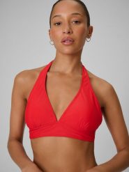 Góra od bikini damska 4F 4FWSS26UBKTF088. Czerwone stroje kąpielowe damskie 4F, s, bez wzorów, z elastanu. Za 69.99 zł.