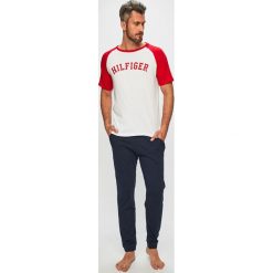 Tommy Hilfiger - Piżama. Niebieskie piżamy męskie Tommy Hilfiger, l, bez wzorów, z bawełny, bez kołnierzyka, bez ramiączek. W wyprzedaży za 199.90 zł.