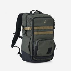 Plecak Solognac Tactical Wild 100 30 l. Brązowe plecaki męskie CAPERLAN, z aplikacjami, z materiału, klasyczne. Za 129.99 zł.
