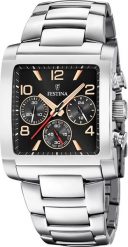 Zegarek Festina Zegarek męski Festina F20652-4 srebrny. Szare zegarki męskie Festina, bez wzorów, srebrne. Za 594.00 zł.