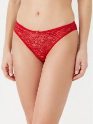 Guess Figi klasyczne O5RE09 KBGT0 Czerwony Regular Fit. Czerwone majtki damskie Guess, z syntetyku. Za 89.99 zł.