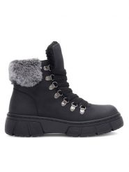 Go Soft Trapery KATJA SWS6157-01 Czarny. Czarne trapery damskie GO SOFT, z materiału, bez zapięcia. Za 129.99 zł.