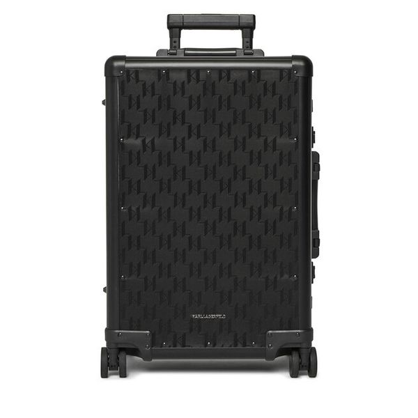 Walizka kabinowa KARL LAGERFELD. Czarne walizki damskie KARL LAGERFELD, bez wzorów. Za 1,069.00 zł.