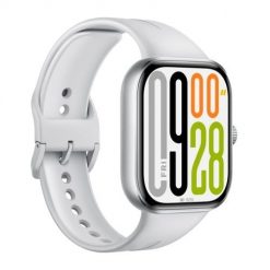Zegarek Xiaomi Watch 5 5,26 cm (2.07") AMOLED Cyfrowy 432 x 514 px Ekran dotykowy Srebrny. Szare, cyfrowe zegarki smartwatch Xiaomi, bez wzorów. Za 415.99 zł.