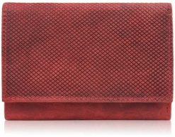 Paolo Peruzzi Portfel damski skórzany we wzory geometryczne mały vintage czerwony RFID T-112-HRD. Czerwone portfele damskie Paolo Peruzzi. Za 96.08 zł.