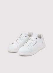 PAKO LORENTE – Białe sneakersy męskie. Białe buty sportowe męskie Pako Lorente, bez wzorów, bez zapięcia. Za 199.99 zł.