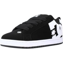 Buty do chodzenia męskie DC Court Graffik Skate. Czarne buty zimowe męskie DC Shoes, bez wzorów, ze skóry, bez obcasa, bez zapięcia. Za 406.46 zł.