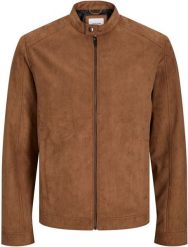 Jack&Jones kurtka z syntetycznego zamszu JJEDYLAN CLEAN JACKET NOOS 12261197 COGNAC 2XL. Brązowe kurtki męskie Jack & Jones, m, bez wzorów, z syntetyku, bez kaptura. Za 229.99 zł.