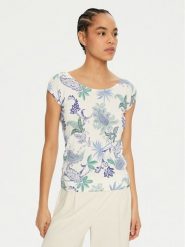 Luisa Spagnoli Bluzka Corno 58611 Kolorowy Regular Fit. Bluzki damskie Luisa Spagnoli, s, bez wzorów, z wiskozy, bez kołnierzyka, bez ramiączek. Za 529.99 zł.