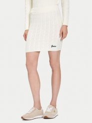 Guess Spódnica ołówkowa V5BD03 Z0572 Beżowy Regular Fit. Brązowe spódnice damskie Guess, m, z aplikacjami, z syntetyku, ołówkowe. Za 239.99 zł.