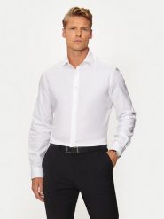 Calvin Klein Koszula K10K113546 Biały Regular Fit. Białe koszule męskie Calvin Klein, m, bez wzorów, z bawełny, biznesowe, bez kołnierzyka, bez ramiączek. Za 229.99 zł.