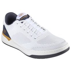 Buty sportowe męskie Skechers Corliss Dorset. Białe buty sportowe męskie Skechers, bez wzorów, z syntetyku, bez zapięcia. Za 343.99 zł.