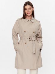 Geox Trencz Soleil W3522N-T2611 F5241 Brązowy Regular Fit. Brązowe płaszcze damskie Geox, bez wzorów, z syntetyku, bez kołnierzyka, bez kaptura. Za 399.99 zł.