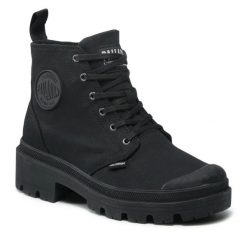Trapery Palladium. Czarne trapery damskie Palladium, bez zapięcia. Za 329.99 zł.