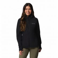 Kurtka Columbia Sweet As Iii. Czarne kurtki sportowe damskie Columbia, bez wzorów, z softshellu, bez ramiączek, z kapturem, trekkingowe. Za 329.99 zł.