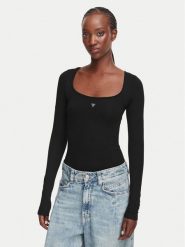 Guess Body W6YP21 K4356 Czarny Slim Fit. Czarne body Guess, z aplikacjami, z wiskozy. Za 214.99 zł.