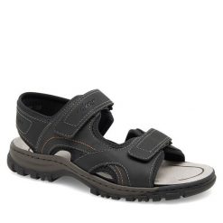 Sandały Rieker. Czarne sandały męskie Rieker, bez wzorów, bez zapięcia. Za 339.99 zł.