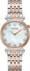 Zegarek Bulova Zegarek damski Bulova 98P192 srebrny. Szare zegarki damskie Bulova, srebrne. Za 2,002.00 zł.
