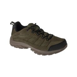 Buty trekkingowe męskie, Crestwood Waterproof. Zielone trekkingi męskie Columbia, bez zapięcia. Za 349.99 zł.