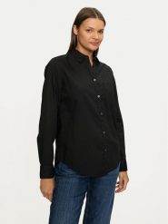 Gap Koszula 841125-03 Czarny Loose Fit. Czarne koszule damskie GAP, xxs, bez wzorów, z bawełny, bez kołnierzyka, bez ramiączek. Za 129.99 zł.