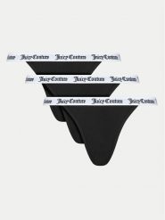 Juicy Couture Komplet 3 par fig klasycznych Diddy JCLBR224572 Czarny. Czarne majtki damskie Juicy Couture, z bawełny. Za 79.99 zł.