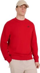 4f Bluza męska 4F M1767 czerwona 4FWMM00TSWSM1767 062S M. Czerwone bluzy męskie 4F, m, bez wzorów, bez ramiączek, bez kaptura. Za 133.68 zł.