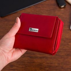 Portfel skórzany damski duży pionowy RFiD skóra klasyk czerwony Beltimore A08. Czerwone portfele damskie ze skóry. Za 69.90 zł.