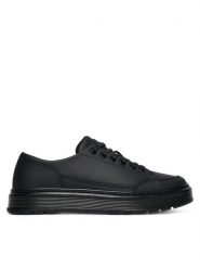 Dr. Martens Półbuty Brookline 6 Eye DM41542001 Czarny. Czarne półbuty damskie Dr. Martens, bez wzorów, ze skóry, bez obcasa, na płaskiej podeszwie, bez zapięcia. Za 699.99 zł.