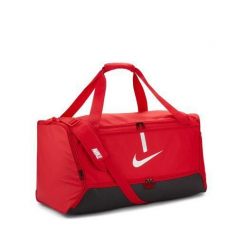 Torba sportowa unisex Nike Academy Team. Czerwone torby sportowe męskie Nike, bez wzorów. Za 169.99 zł.