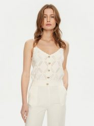 Marciano Guess Top 5RGR23 5857Z Écru Regular Fit. Topy damskie Marciano Guess, m, z aplikacjami, z syntetyku, bez kołnierzyka, bez ramiączek. Za 299.99 zł.