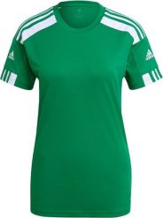 Koszulka damska adidas Squadra 21 Jersey zielona GN5752 M. Zielone bluzki damskie Adidas, m, bez wzorów, z jersey, bez kołnierzyka, bez ramiączek. Za 69.99 zł.