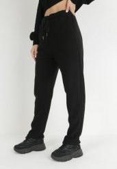 Czarne Spodnie Dresowe Esani. Czarne spodnie dresowe damskie Born2be, bez wzorów, z dresówki, długie. Za 34.99 zł.