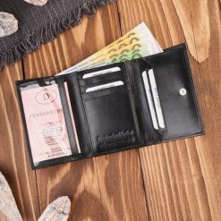 Paolo Peruzzi Portfel damski skórzany czarny klasyczny mały T-32-BL. Czarne portfele damskie Paolo Peruzzi. Za 122.24 zł.