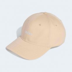 Czapka z daszkiem ADIDAS. Brązowe czapki damskie Adidas, bez wzorów, klasyczne. Za 52.49 zł.