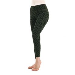 Venus - Legginsy termoaktywne (100% Merino / 230g/m²). Zielone bielizna sportowa damska WOOLONA, m, bez wzorów, z wełny. W wyprzedaży za 351.00 zł.