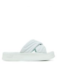 Puma Klapki Leadcat Platform 400340 04 Błękitny. Niebieskie klapki damskie Puma, bez wzorów, ze skóry, bez obcasa, bez zapięcia. Za 149.99 zł.