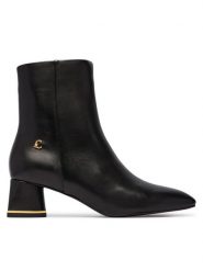 Coccinelle Botki C-Everday Smo E4 U1L 11 01 01 Czarny. Czarne botki damskie Coccinelle, bez wzorów, ze skóry, bez obcasa, na słupku, bez zapięcia. Za 1,249.00 zł.