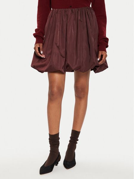 Herskind Spódnica mini Evans 5202155 Bordowy Regular Fit. Czerwone spódnice damskie Herskind, bez wzorów, z syntetyku, mini. Za 429.99 zł.