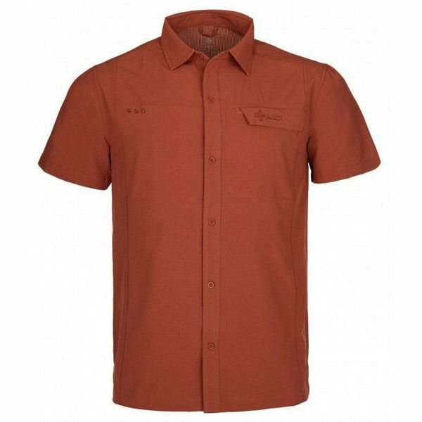 Koszula męska Kilpi BOMBAY-M. Niebieskie koszule męskie Kilpi, m, bez wzorów, z materiału, eleganckie, bez kołnierzyka, bez ramiączek. Za 157.00 zł.