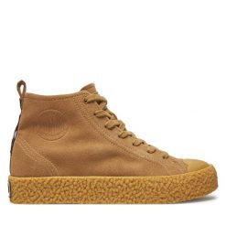 Trapery Palladium. Brązowe trapery damskie Palladium, bez zapięcia. Za 559.99 zł.