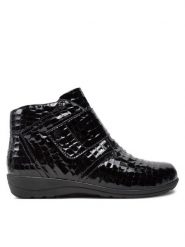 Caprice Botki 9-26457-41 Czarny. Czarne botki damskie Caprice, bez wzorów, ze skóry, bez obcasa, na płaskiej podeszwie, bez zapięcia. Za 519.99 zł.