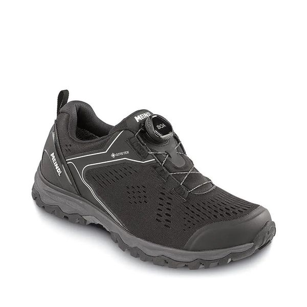 Buty trekkingowe męskie Meindl Abano Gtx. Czarne trekkingi męskie MEINDL, z gore-texu, bez zapięcia. Za 901.00 zł.